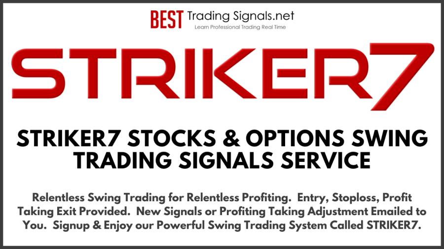 STRIKER7 Stocks and Options Swing Trading Signals Service