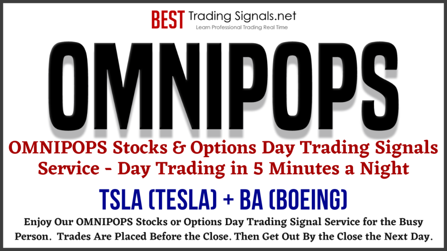 OMNIPOPS Options Day Trading Signals Service - on TSLA - BA (1)