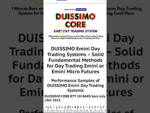 DUISSIMO Emini Day Trading Systems vs Our Other Eminin Systems