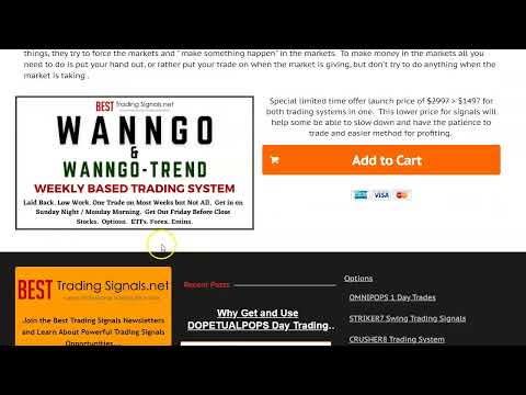 ANNOUNCING WANNGO Super Easy Trading System and Signals for Cash Flow and Big Trend Moves
