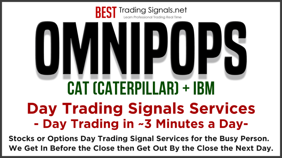 OMNIPOPS CAT & IBM – Options Day Trading Signals – Stock Day Trading Signals